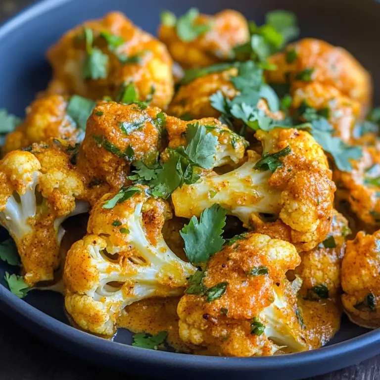 25 Minute Indian-Style Butter Cauliflower (Vegan)