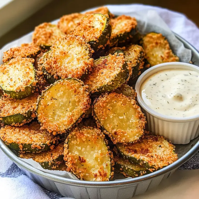 Air Fryer Keto Fried Pickles Recipe (4 Net Carbs!)