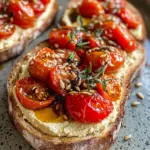 BALSAMIC ROASTED TOMATOES & HUMMUS TOAST
