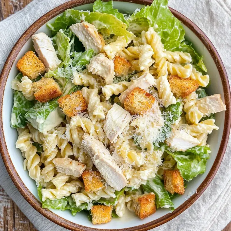 Chicken Caesar Pasta Salad