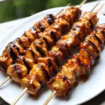 Chipotle Honey Chicken Skewers