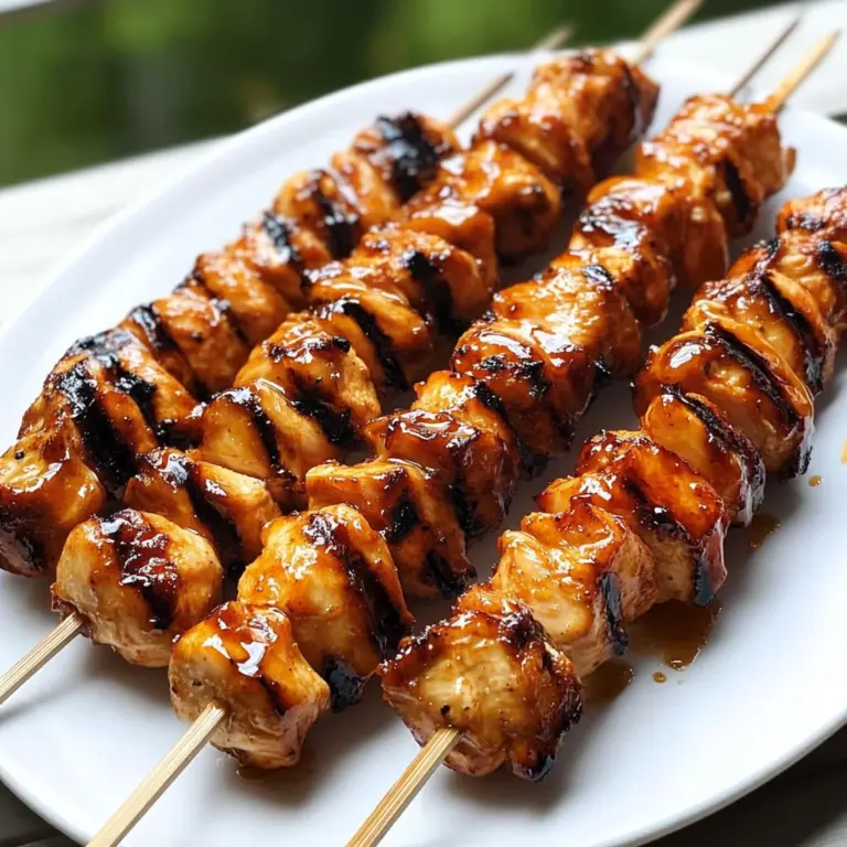 Chipotle Honey Chicken Skewers