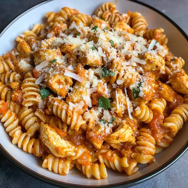 Garlic Parmesan Healthy Chicken Pasta