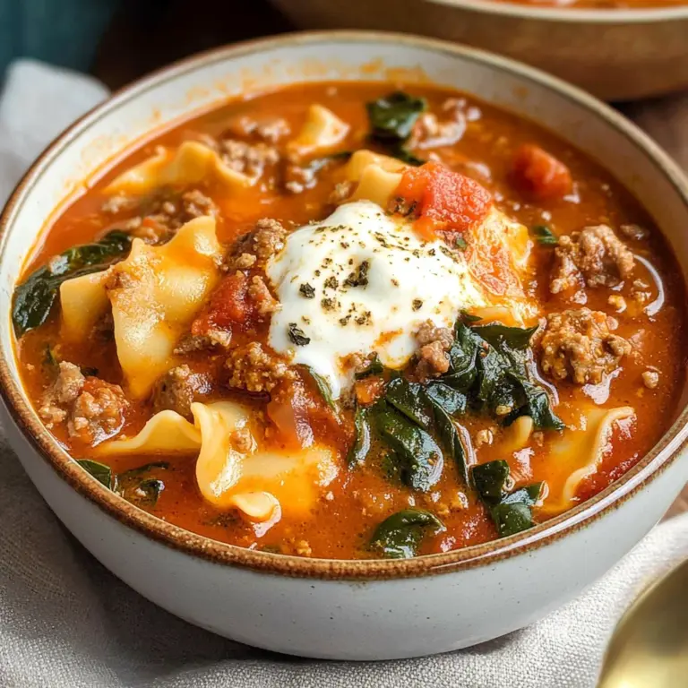Gluten Free Lasagna Soup (Dairy Free)