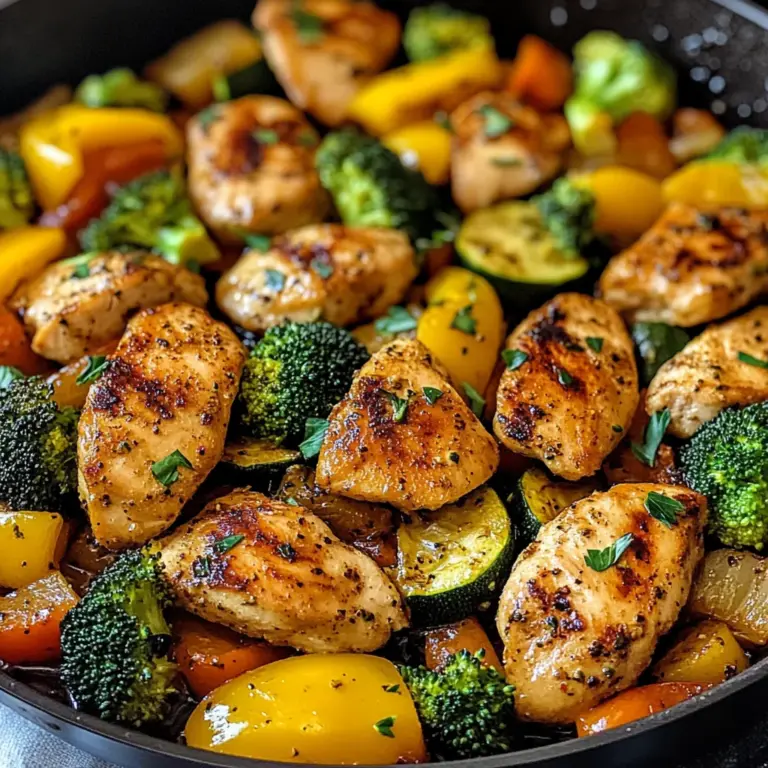 Healthy Chicken and Vegetables Skillet