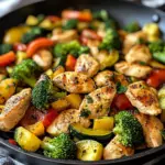 Healthy Chicken and Vegetables Skillet