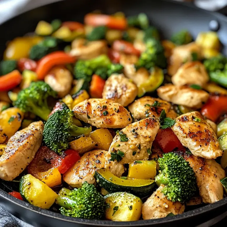 Healthy Chicken and Vegetables Skillet