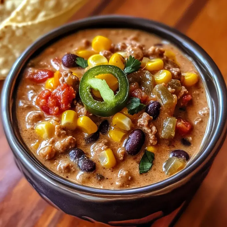 High Protein Creamy Taco Soup