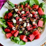 Incredible Watermelon Salad with Balsamic Glaze
