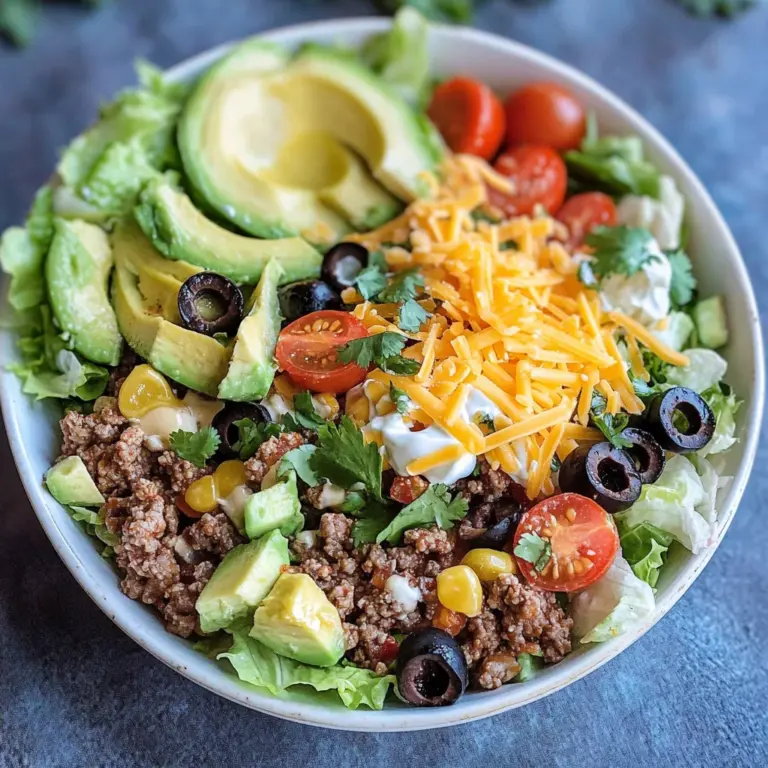 Low Carb Taco Salad Bowl