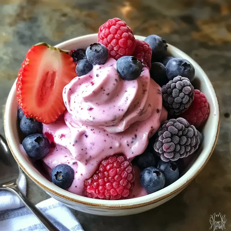 Memorial Day Berry Frozen Yogurt
