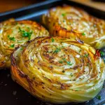 Oven Roasted Garlic Cabbage Steaks