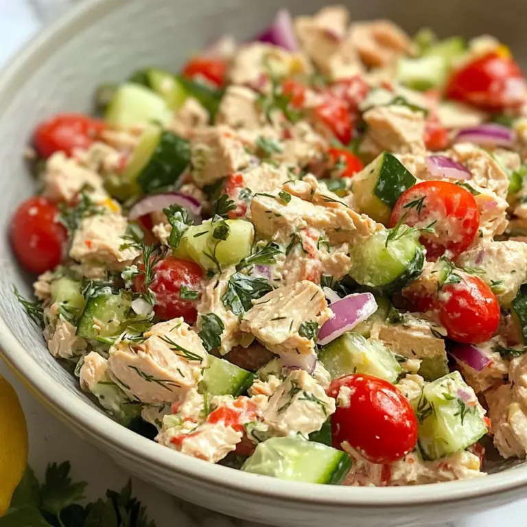 Quick Mediterranean Tuna Salad with No Mayo (Healthy)