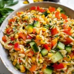 Rainbow Orzo Salad