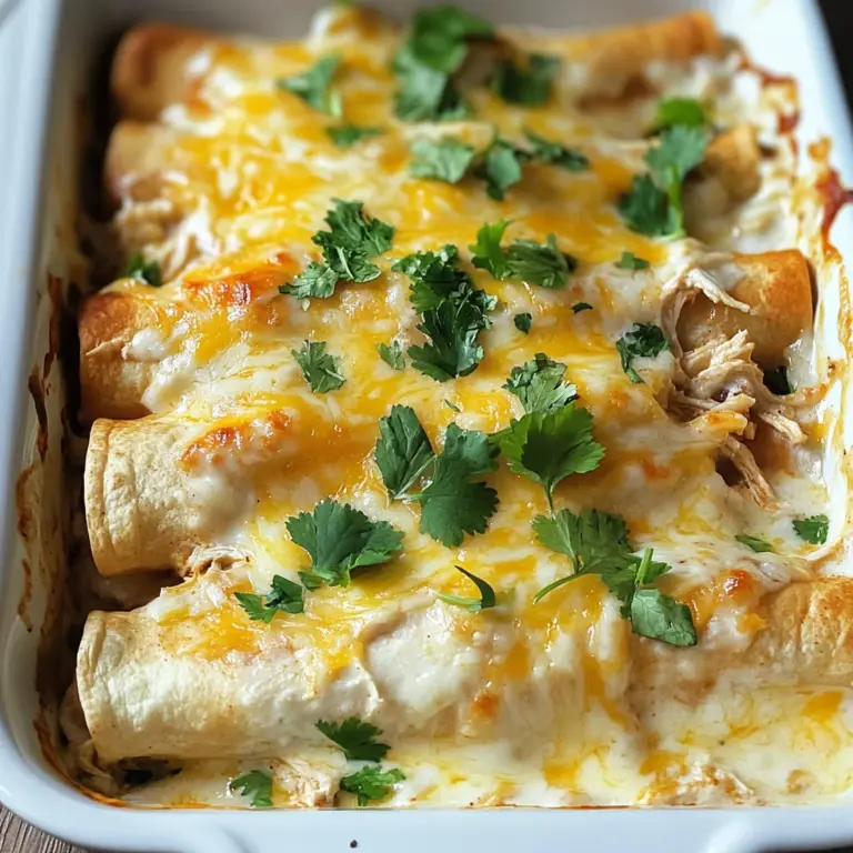 Skinny White Chicken Enchiladas