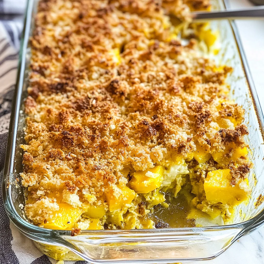 Squash Casserole with Stuffing