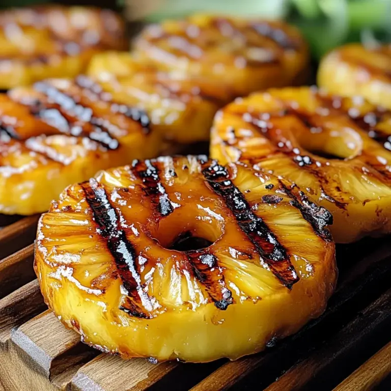Sweet & Smoky Brown Sugar Grilled Pineapple