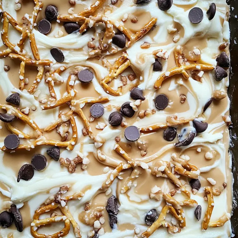 Sweet and Salty Frozen Yogurt Bark