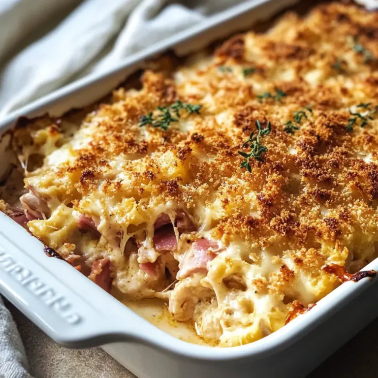 Chicken Cordon Bleu Casserole – Low Carb