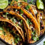 Crispy Sheet Pan Black Bean Tacos (Vegetarian)