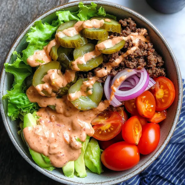 Healthy Burger in a Bowl