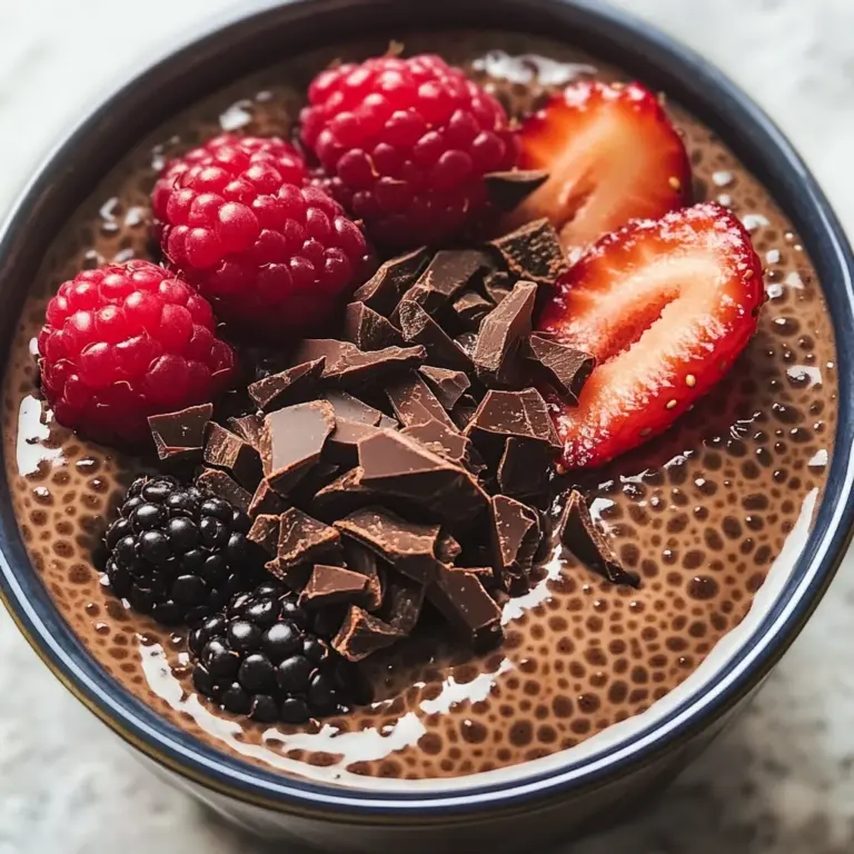 High-Protein Chocolate Chia Pudding