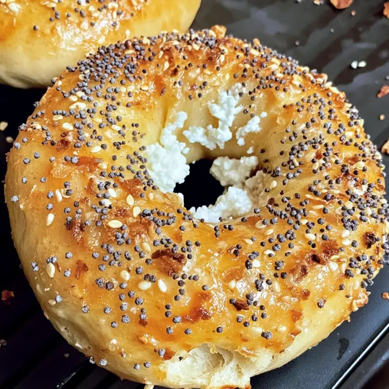 Protein Bagels with Cottage Cheese