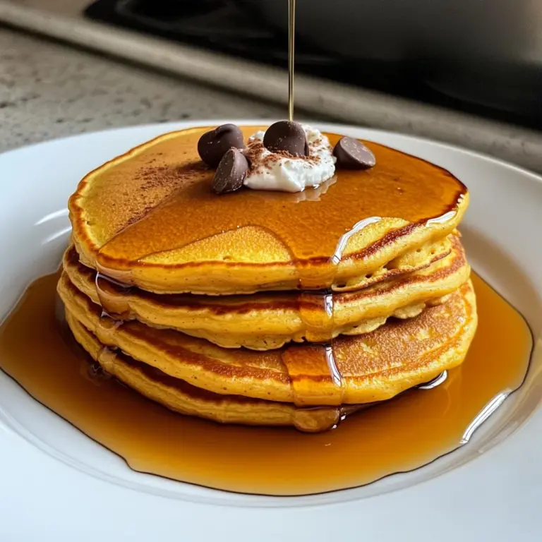 Pumpkin Cottage Cheese Pancakes