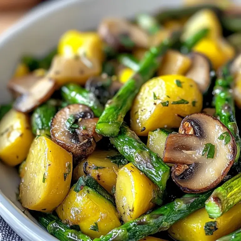 Flavorful Asparagus with Zucchini and Squash