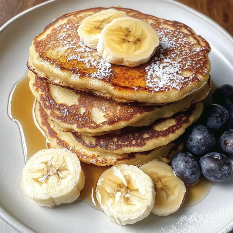 Flourless Banana & Protein Powder Pancakes