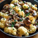Garlic Cauliflower Mushroom Skillet: Quick & Delicious Dish