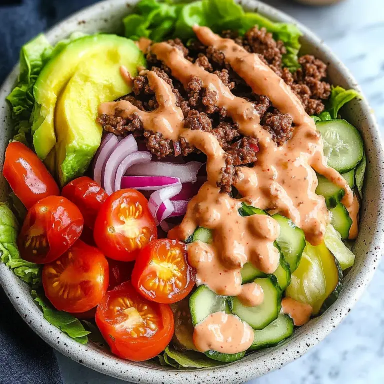 Healthy Burger in a Bowl