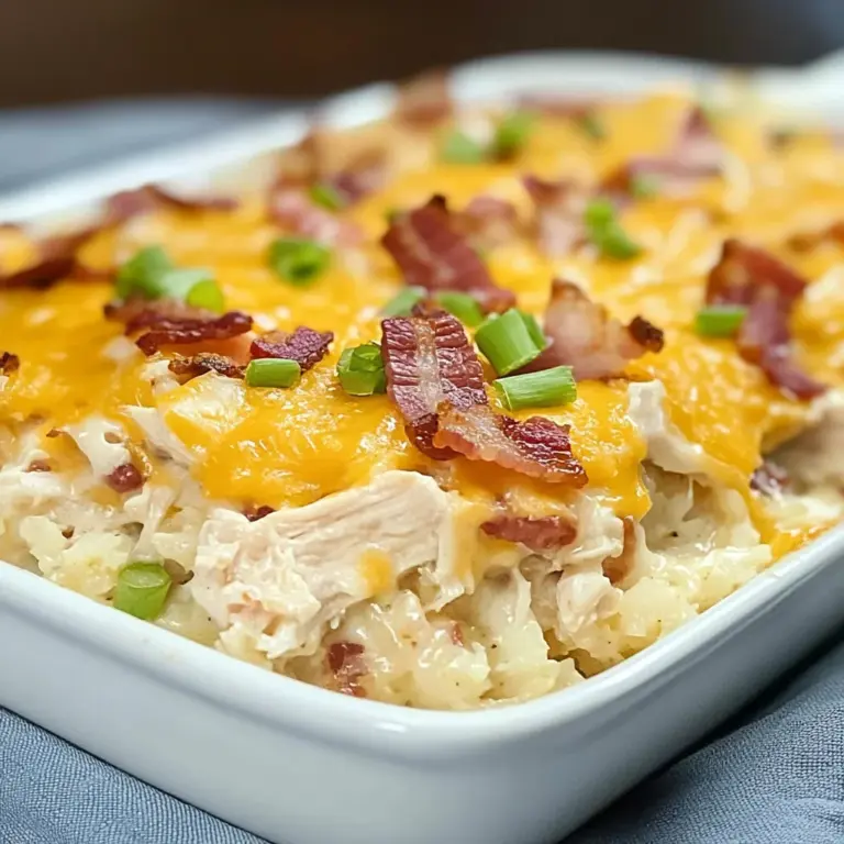 Keto Cauliflower Casserole, Loaded Chicken Bacon Ranch