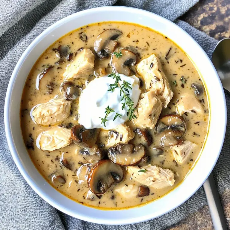 (Low-Carb) Chicken Mushroom Soup recipe