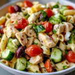 Mediterranean Chicken Pasta Salad
