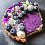 No Bake Blueberry Tart with Earl Grey