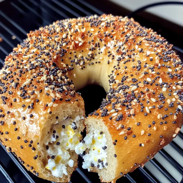 Protein Bagels with Cottage Cheese