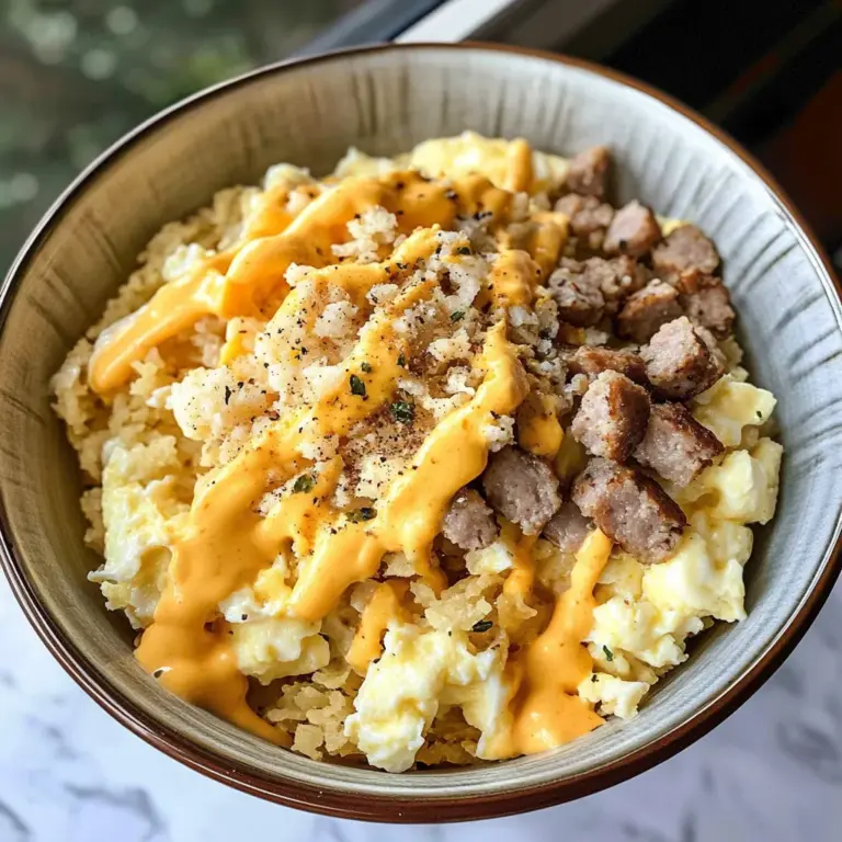 Sausage and Egg Breakfast Bowls
