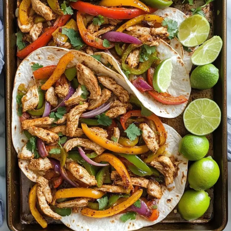 Sheet Pan Chicken Fajitas