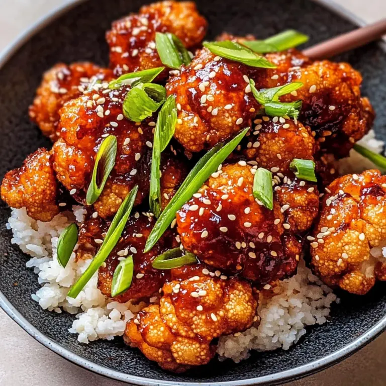 Air-Fried Korean Chili Cauliflower (Gochujang)
