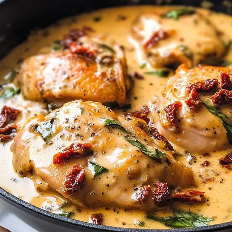 Creamy Chicken with Sun-Dried Tomatoes