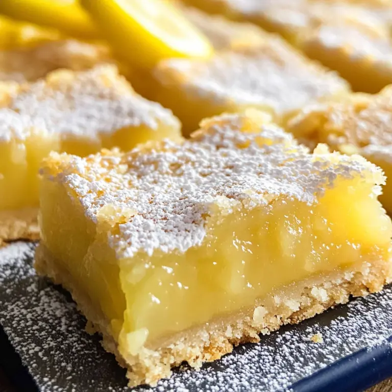 Easy Gluten Free Lemon Bars