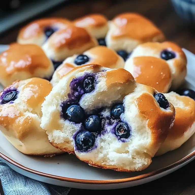 Fluffy Cottage Cheese Blueberry Cloud Bread