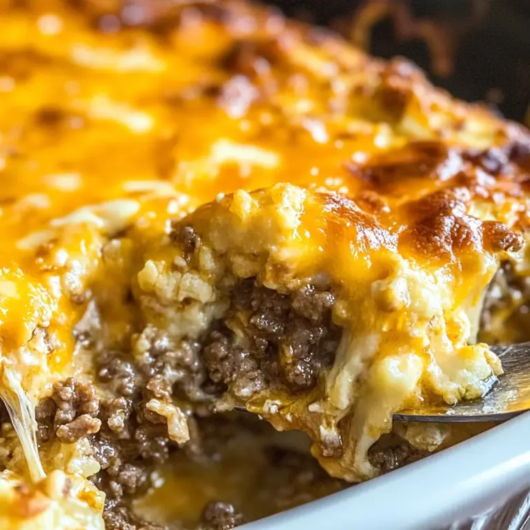 Keto Cheeseburger Casserole Recipe