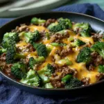 Keto Hamburger Broccoli Skillet