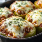 Keto Lasagna Stuffed Peppers