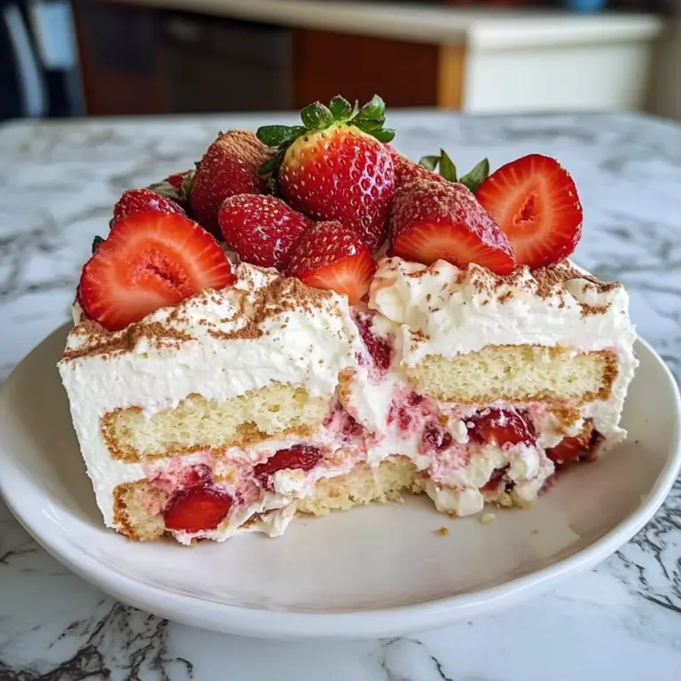 Keto Strawberry Tiramisu
