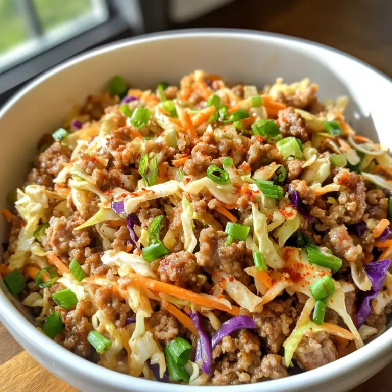 LOW-CARB EASY TO MAKE EGG ROLL IN A BOWL