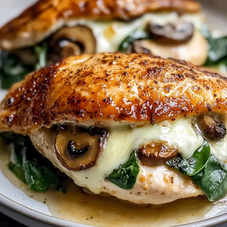 Mushroom Stuffed Chicken Breast - Quick and Easy